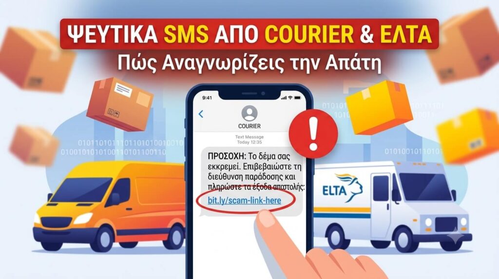 Παραπλανητικά sms courier τι να κάνω; .einaiapati.gr